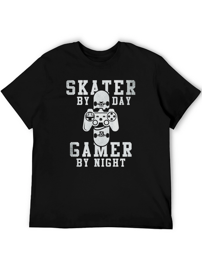 Skater Gamer T-Shirt - Day/Night Design