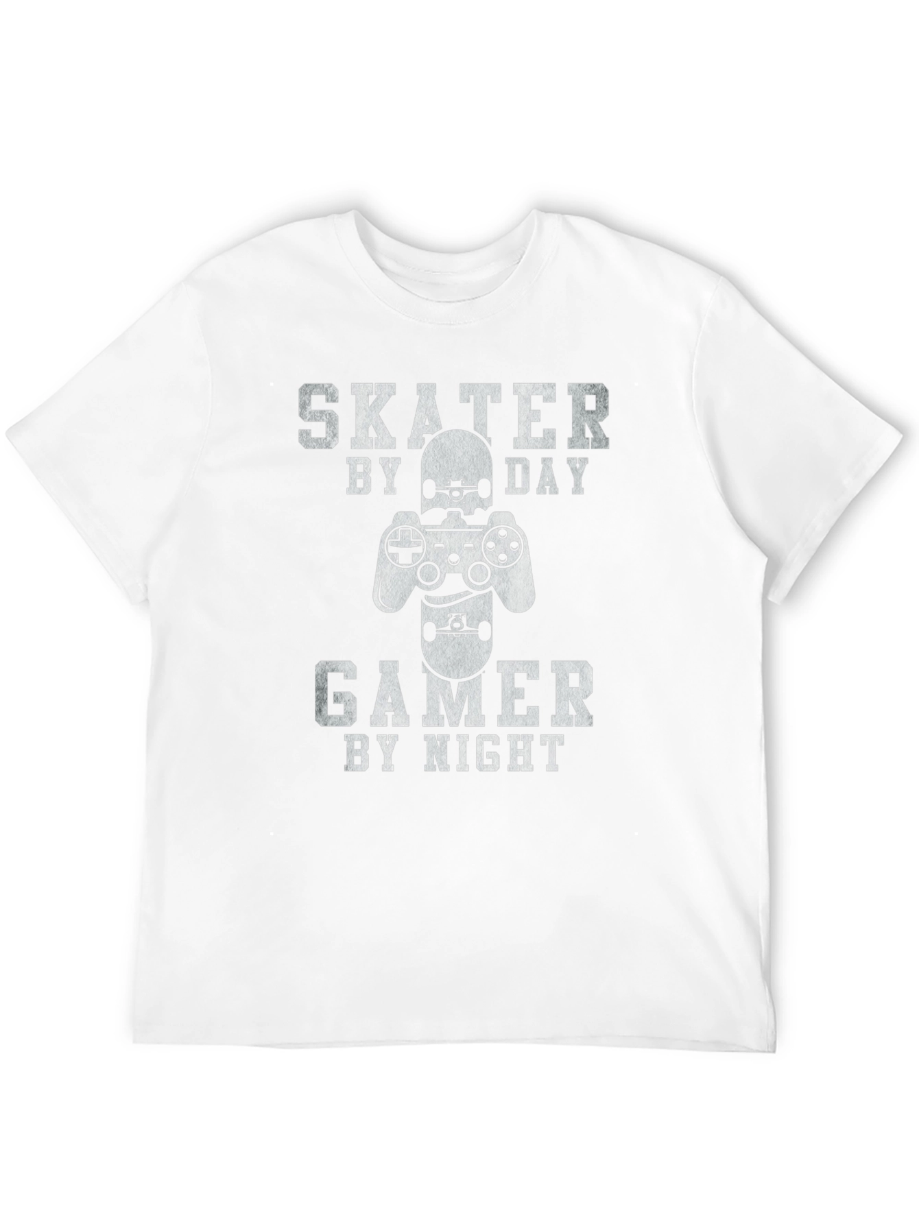 Skater Gamer T-Shirt - Day/Night Design