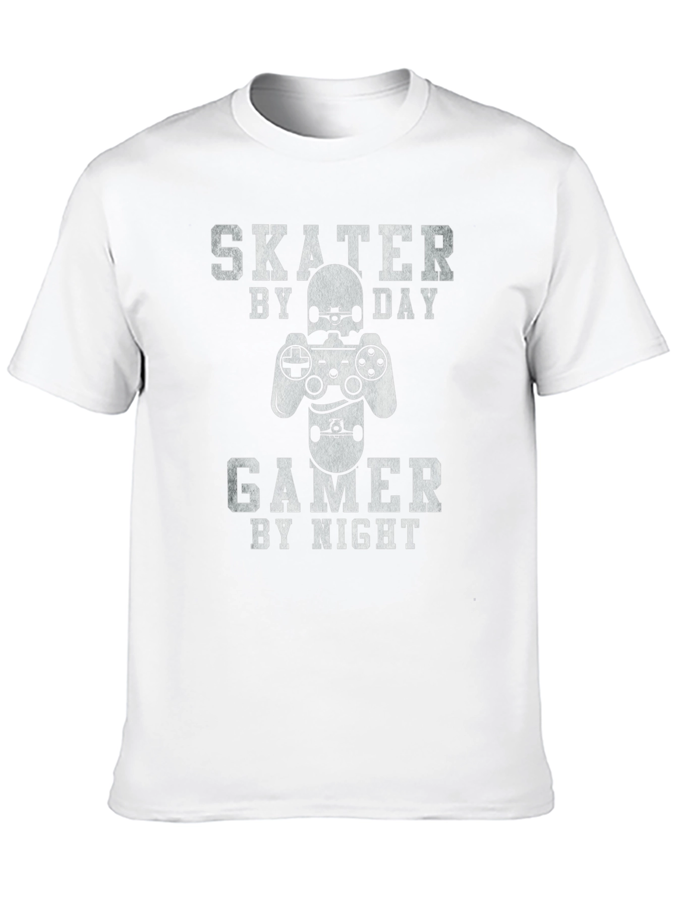 Skater Gamer T-Shirt - Day/Night Design