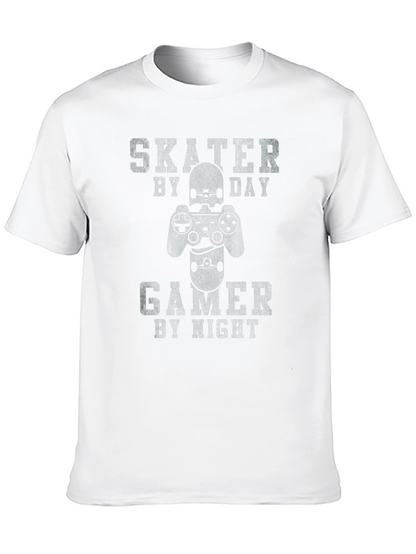 Skater Gamer T-Shirt - Day/Night Design