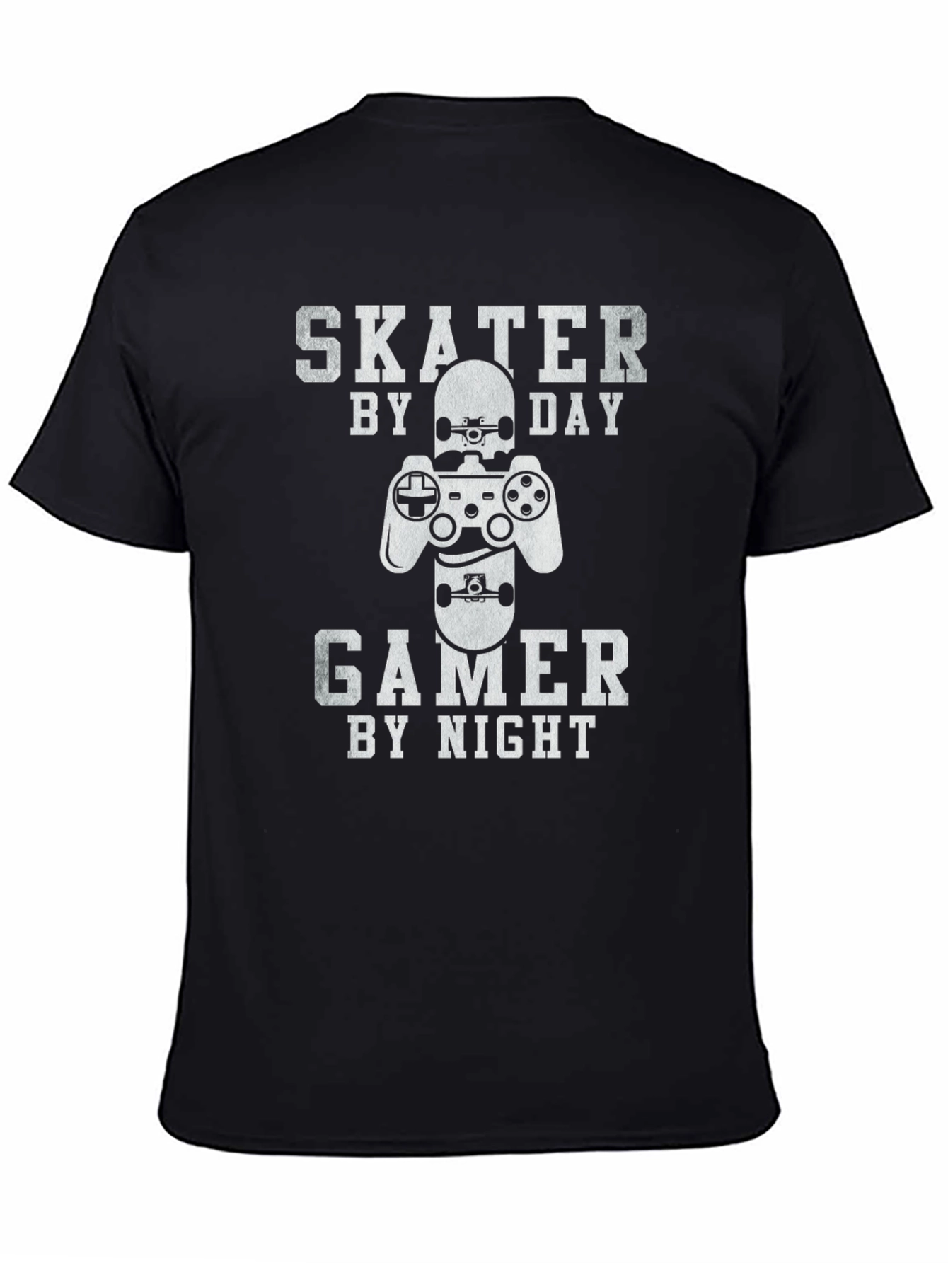 Skater Gamer T-Shirt - Day/Night Design