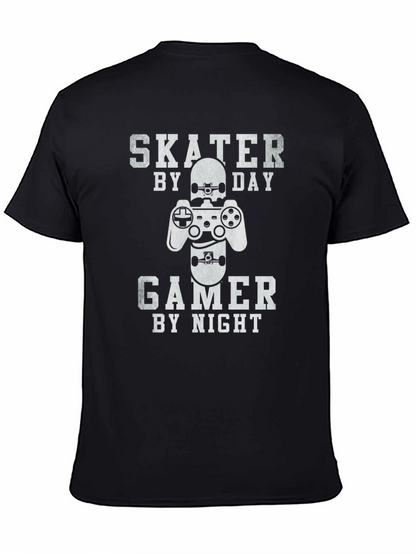Skater Gamer T-Shirt - Day/Night Design
