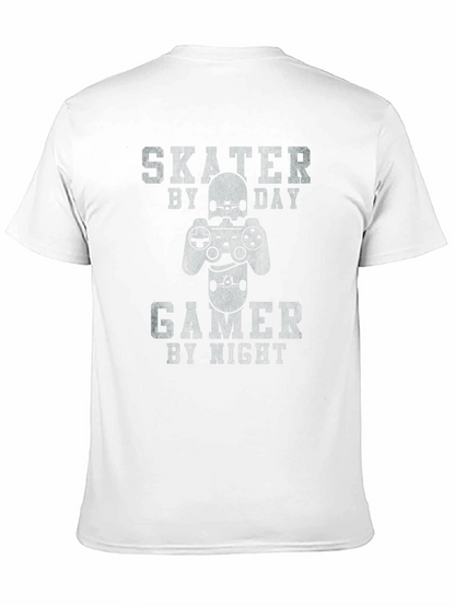 Skater Gamer T-Shirt - Day/Night Design