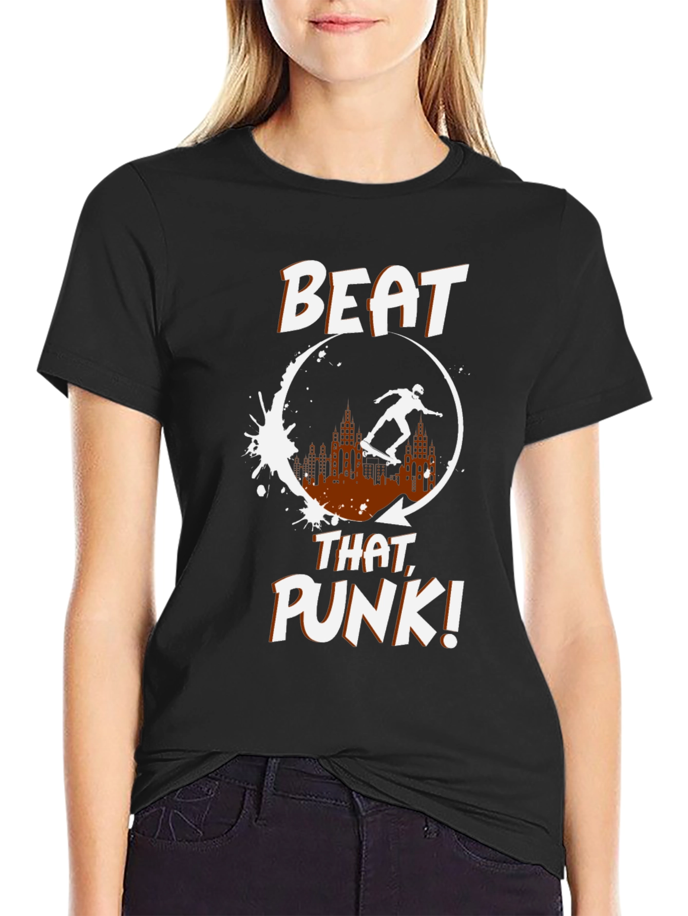 Beat That Punk! Skater Graphic Tee