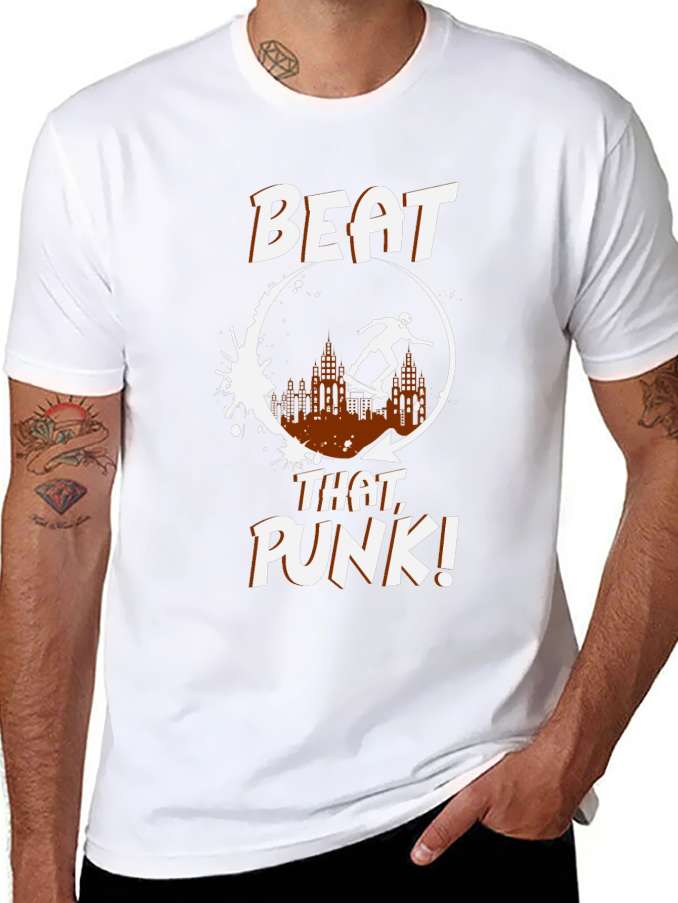 Beat That Punk! Skater Graphic Tee