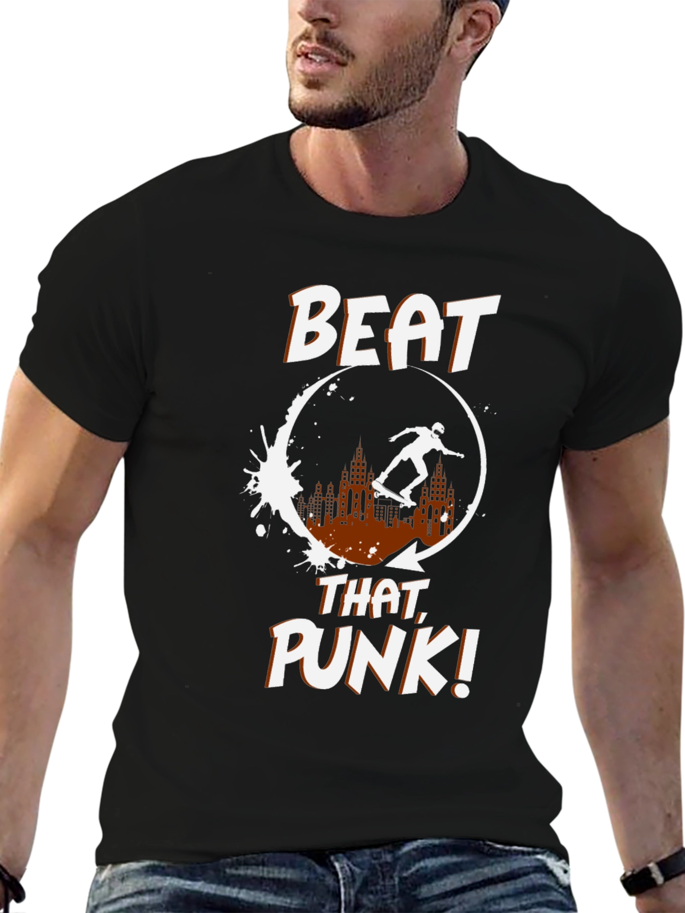 Beat That Punk! Skater Graphic Tee