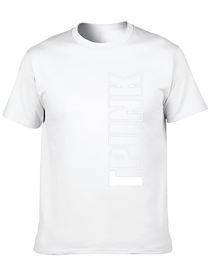 Punk Graphic Print Black T-Shirt