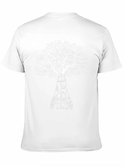 Tree of Hands Graphic Tee - Black Cotton Blend