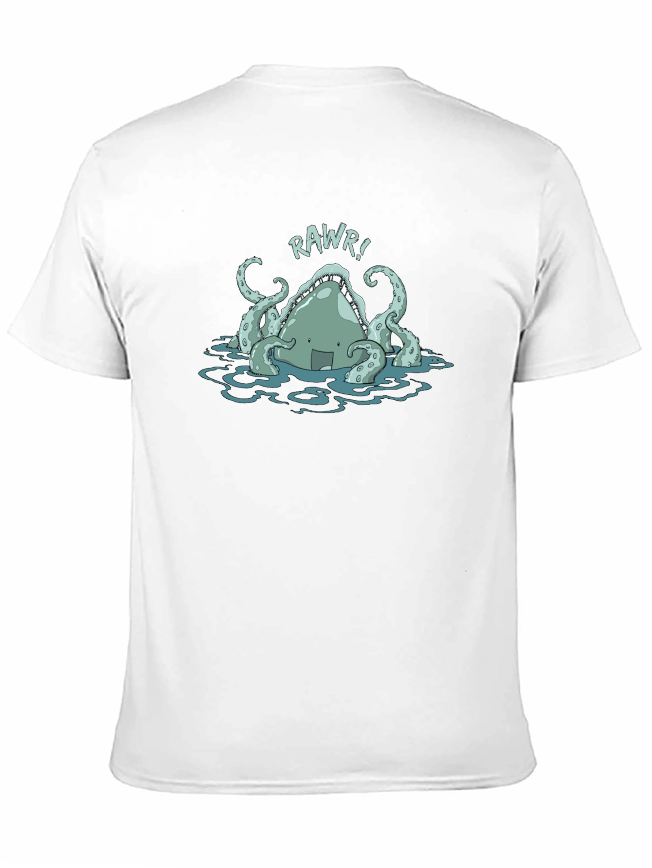 Rawr! Kraken Graphic Tee - Black Cotton T-Shirt