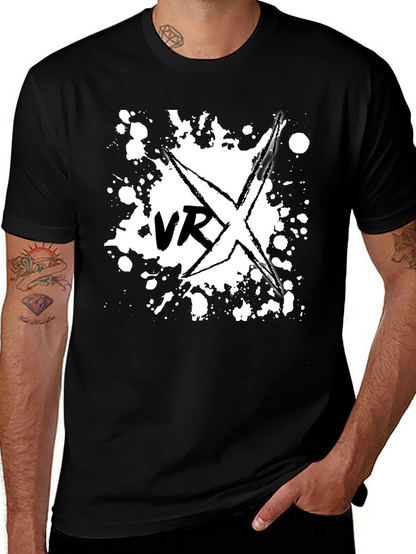 VRX Graphic Tee - Black Cotton T-Shirt
