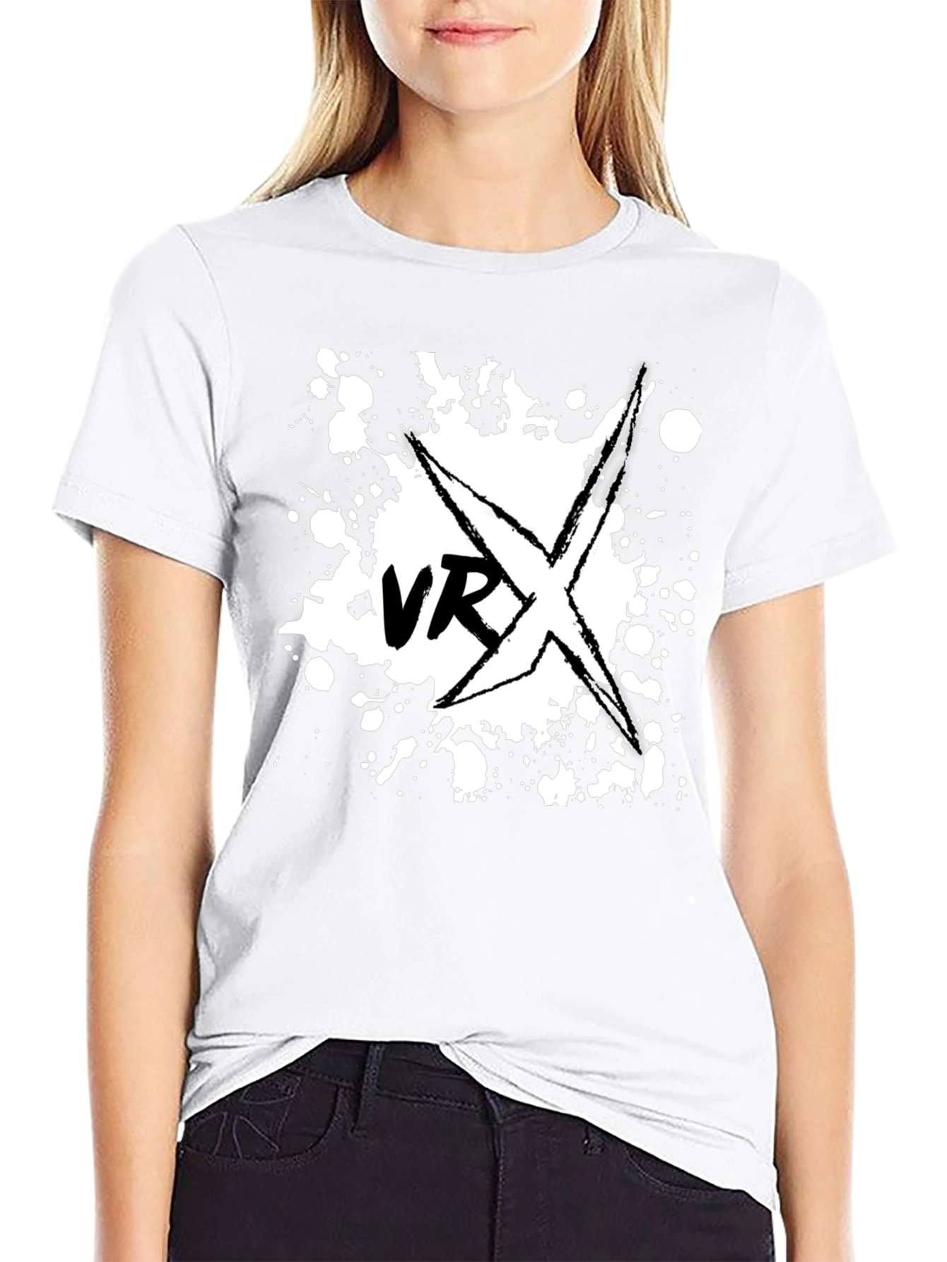 VRX Graphic Tee - Black Cotton T-Shirt