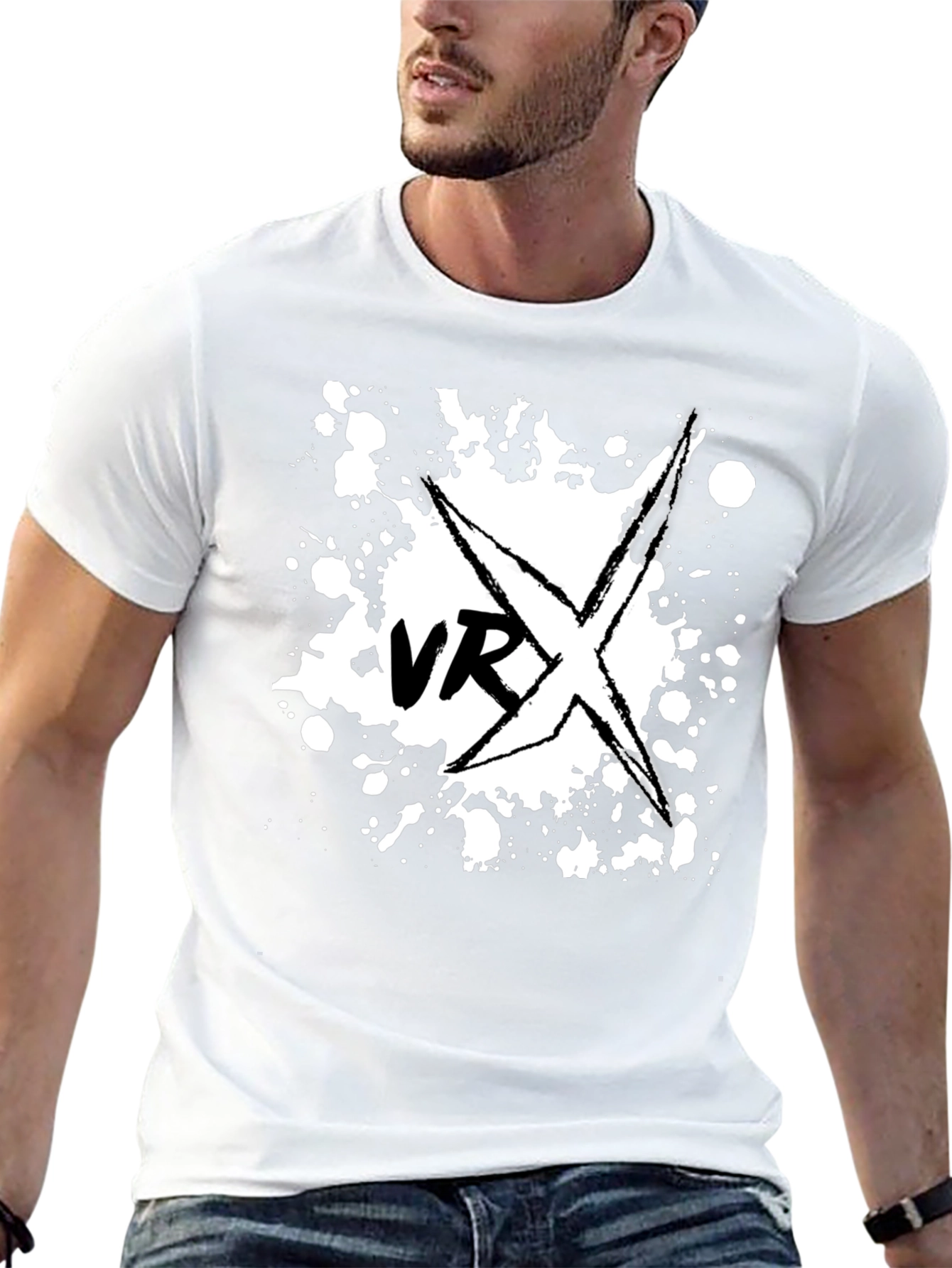 VRX Graphic Tee - Black Cotton T-Shirt