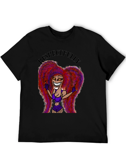 Respectfully Graphic Tee - Bold Cartoon Print