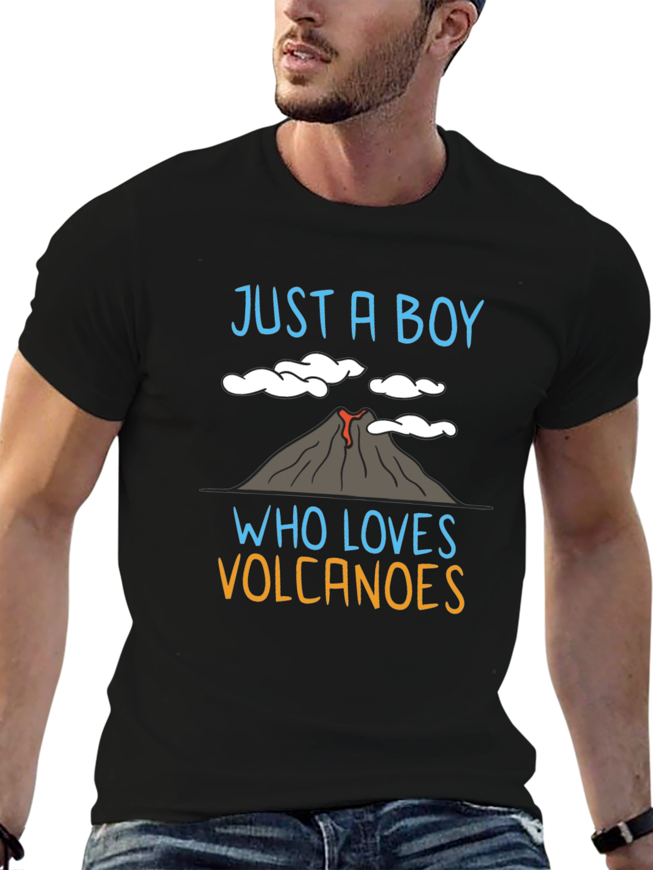 Boy Who Loves Volcanoes Graphic T-Shirt