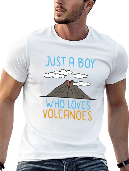 Boy Who Loves Volcanoes Graphic T-Shirt