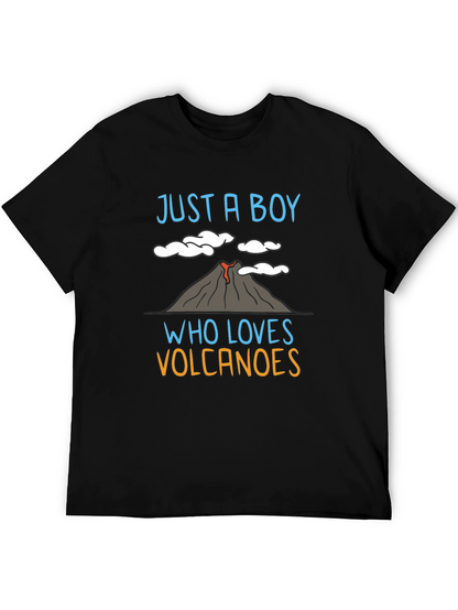 Boy Who Loves Volcanoes Graphic T-Shirt