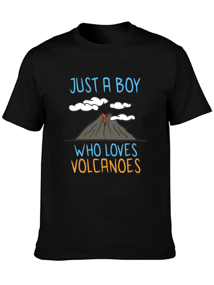 Boy Who Loves Volcanoes Graphic T-Shirt