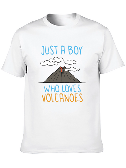 Boy Who Loves Volcanoes Graphic T-Shirt