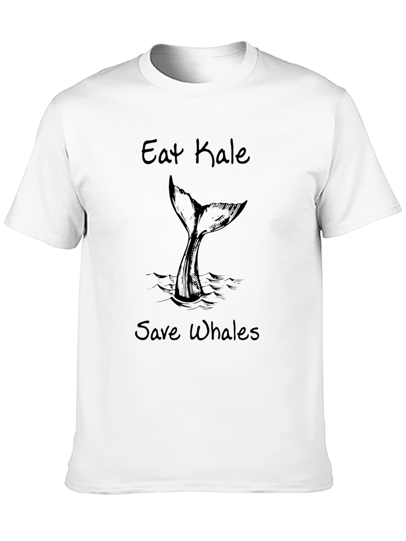 Eat Kale Save Whales Graphic T-Shirt
