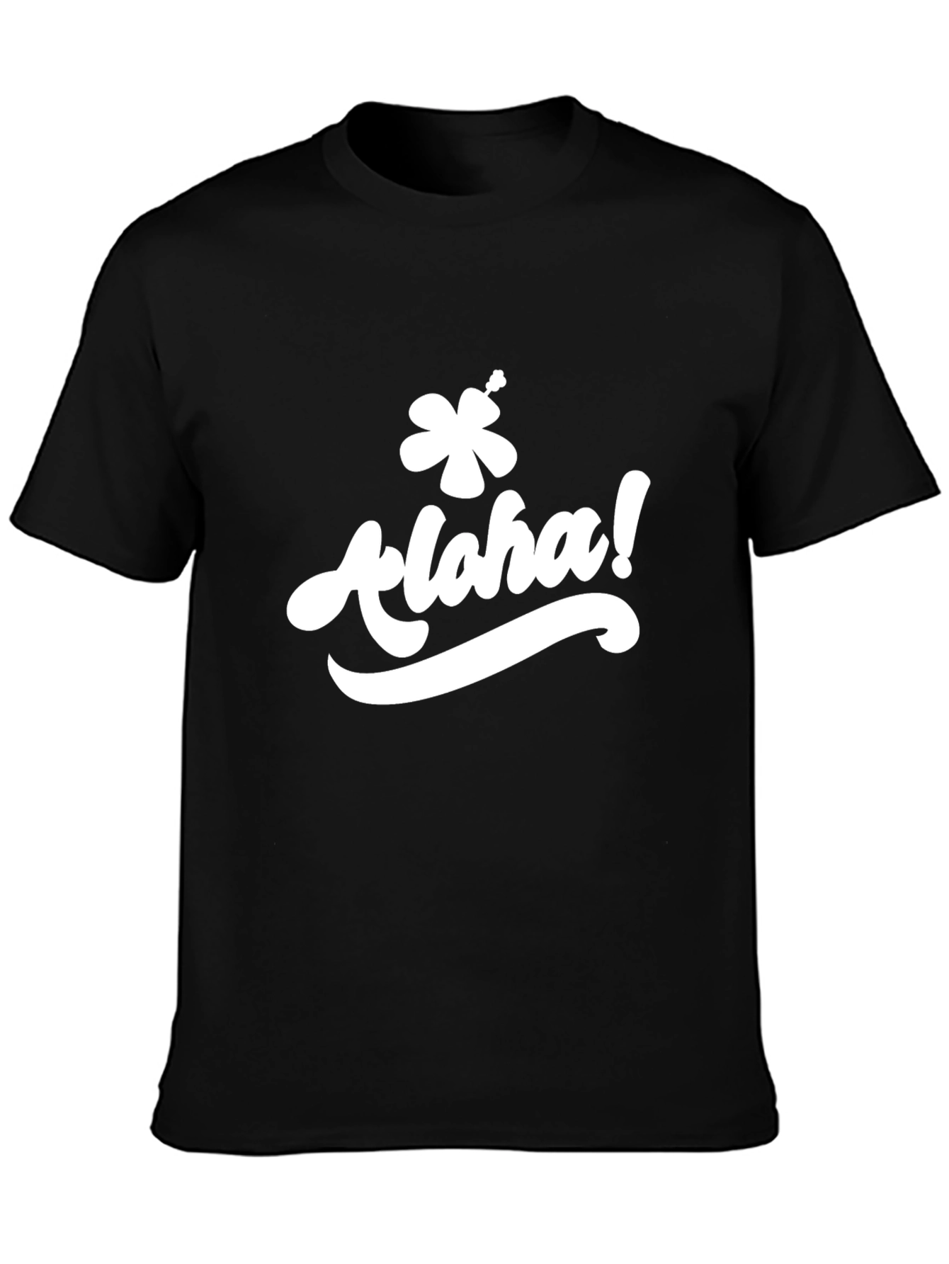 Aloha Graphic T-Shirt - Black Casual Tee