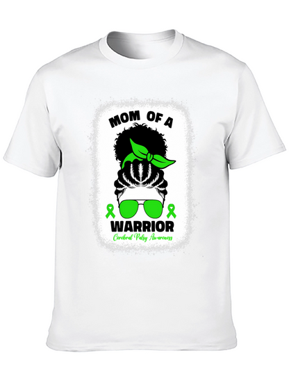 Mom of a Warrior Cerebral Palsy Awareness T-Shirt