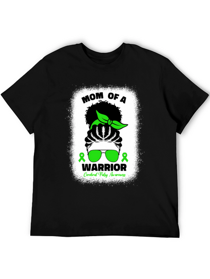 Mom of a Warrior Cerebral Palsy Awareness T-Shirt