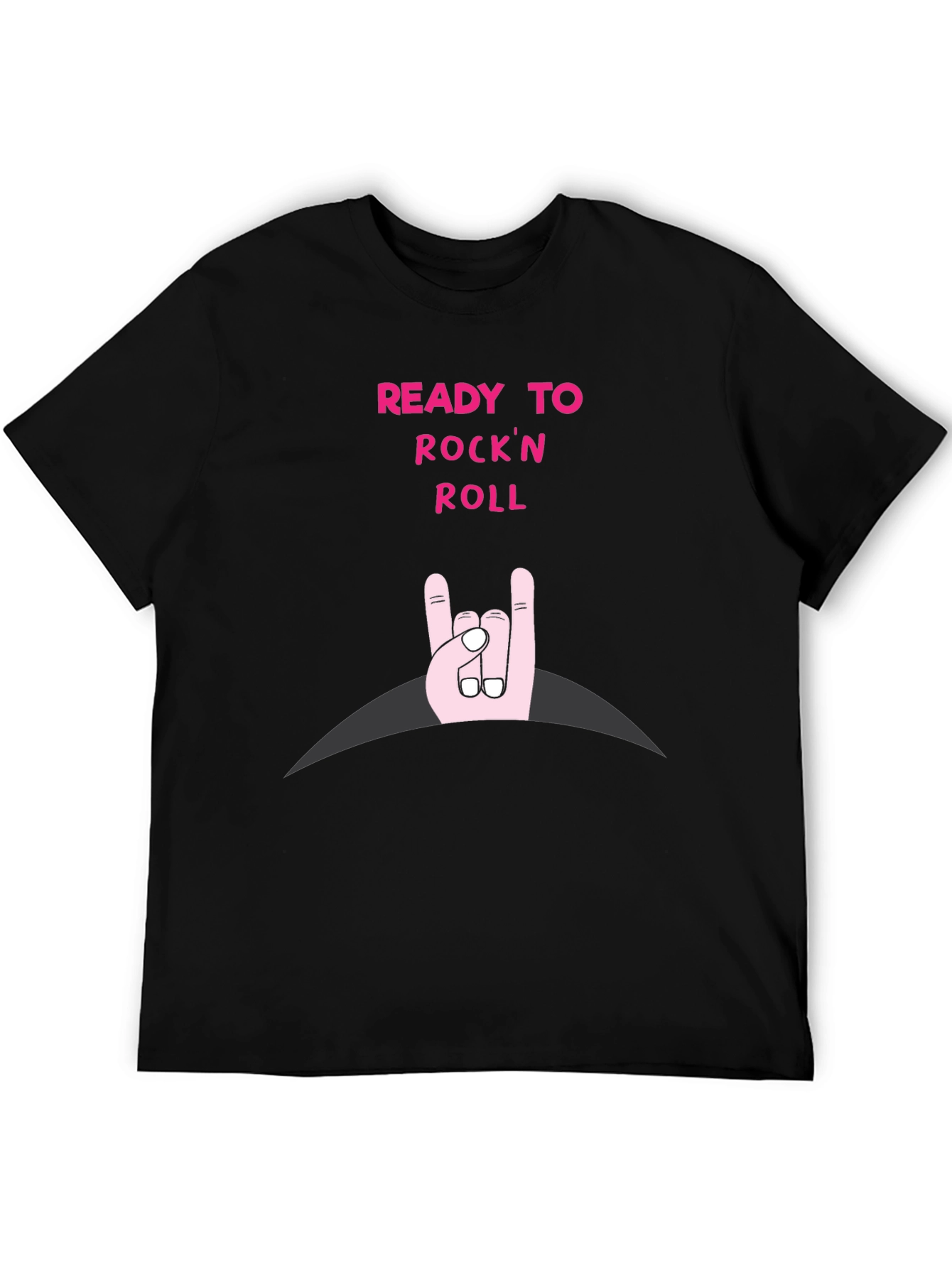 Ready to Rockn Roll Black T-Shirt