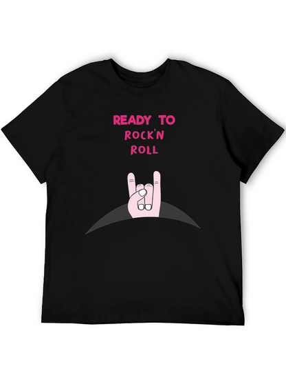 Ready to Rockn Roll Black T-Shirt