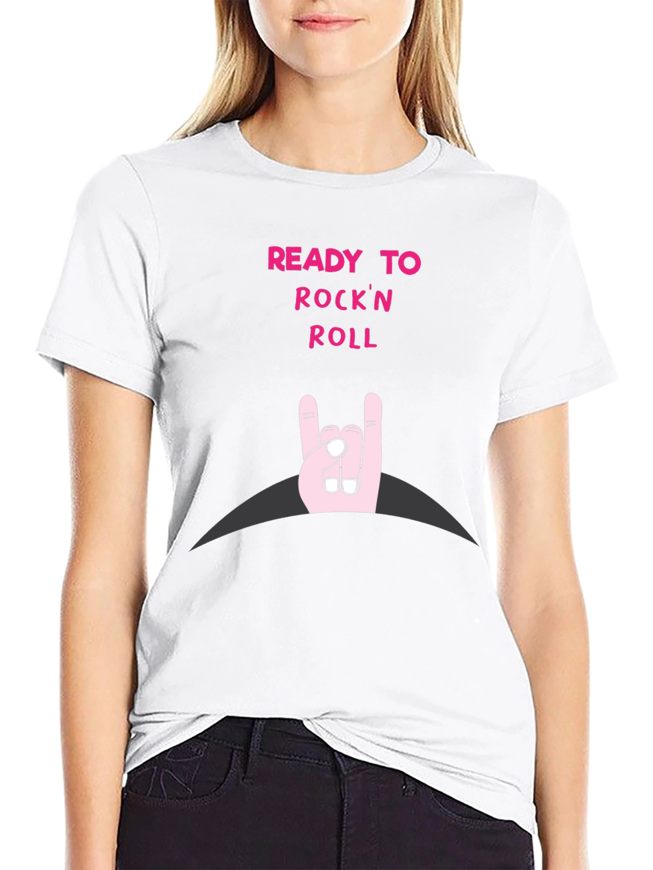 Ready to Rockn Roll Black T-Shirt