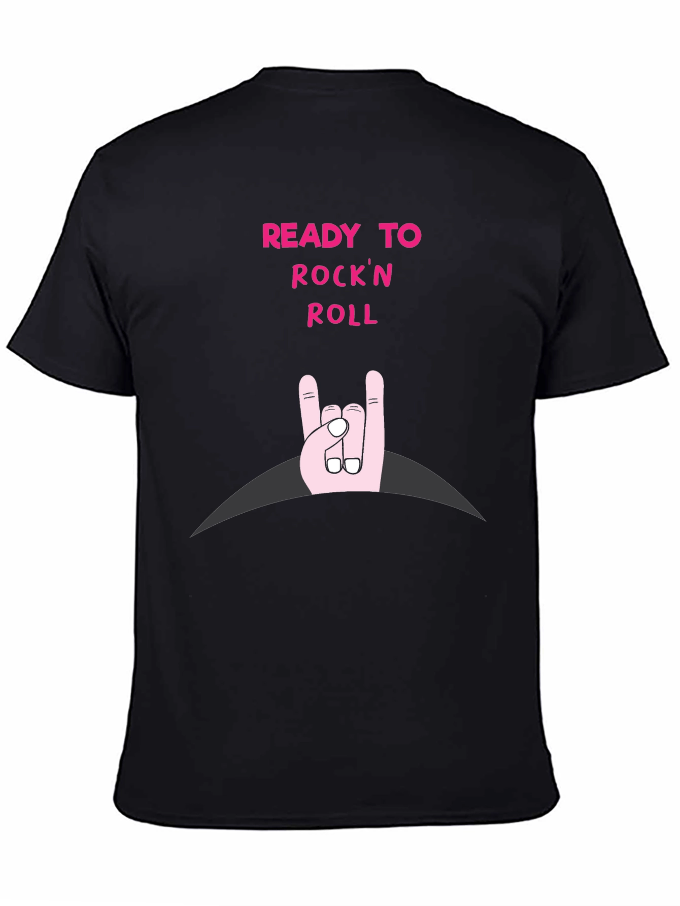 Ready to Rockn Roll Black T-Shirt
