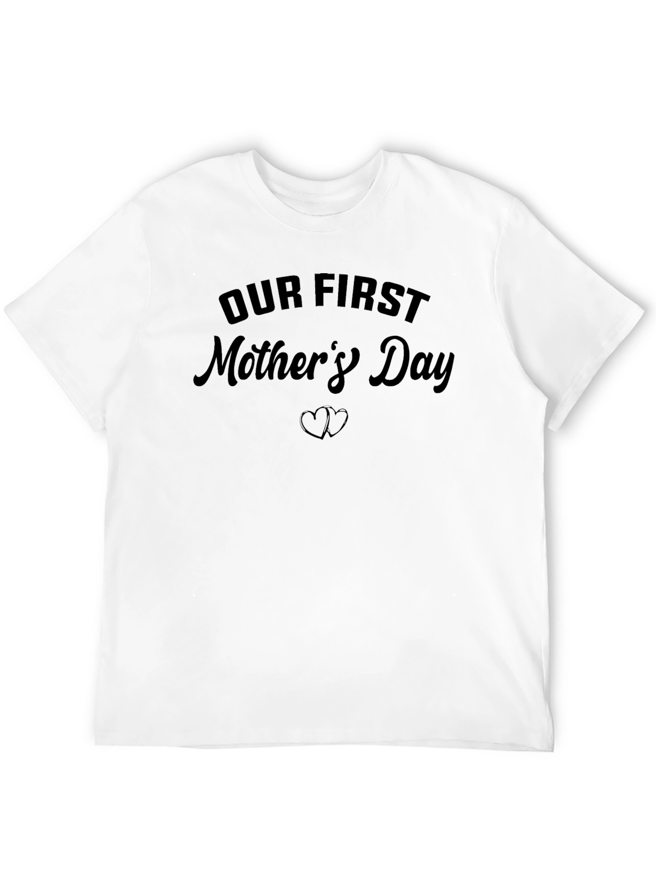 Our First Mothers Day Black T-Shirt