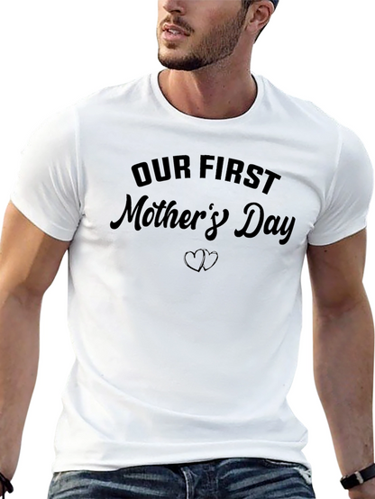 Our First Mothers Day Black T-Shirt
