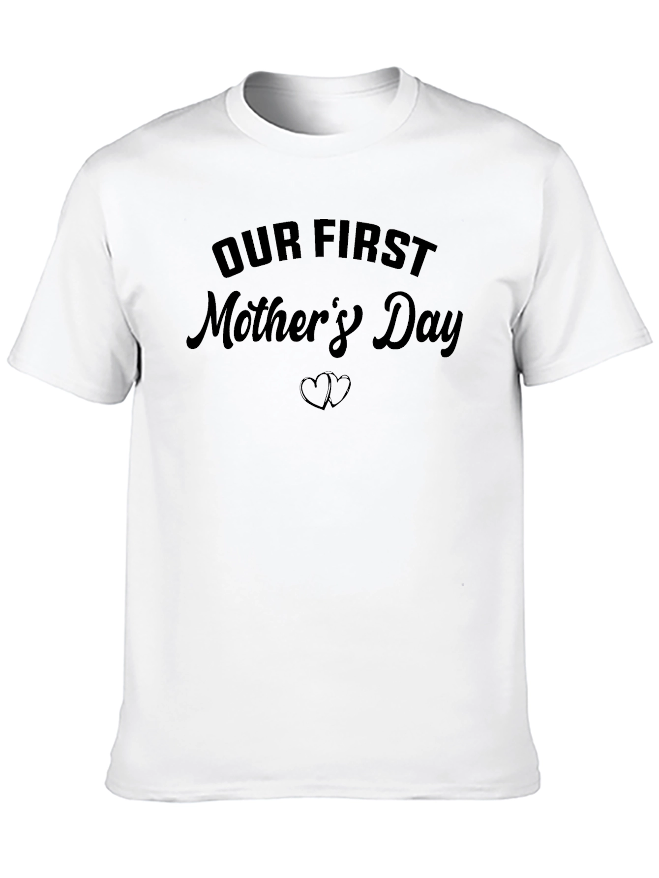 Our First Mothers Day Black T-Shirt