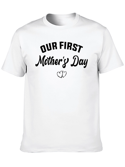 Our First Mothers Day Black T-Shirt
