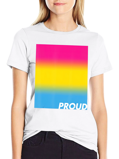 Pansexual Pride T-Shirt - Black Cotton Blend Tee