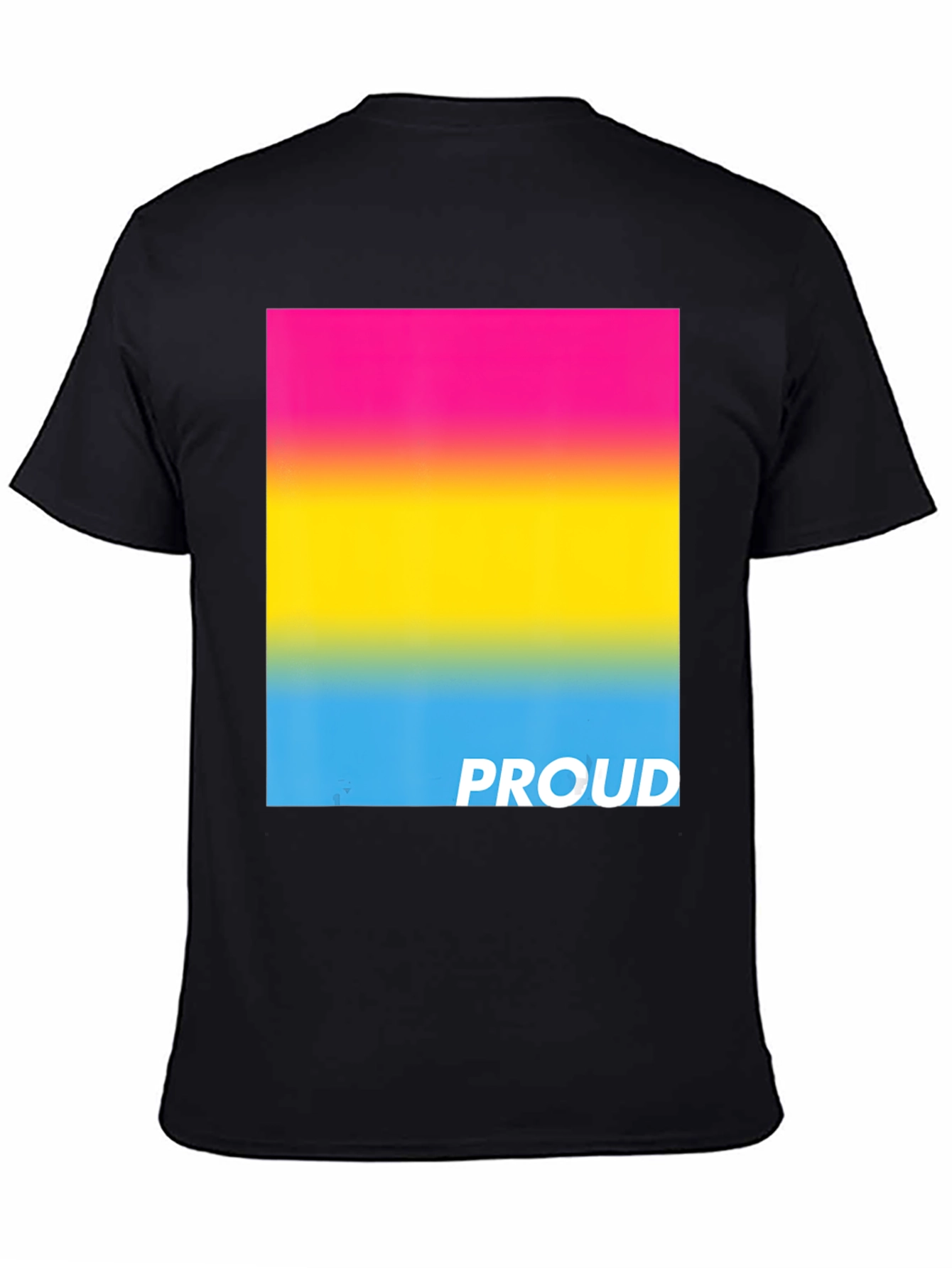 Pansexual Pride T-Shirt - Black Cotton Blend Tee