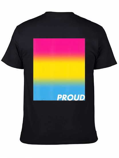 Pansexual Pride T-Shirt - Black Cotton Blend Tee