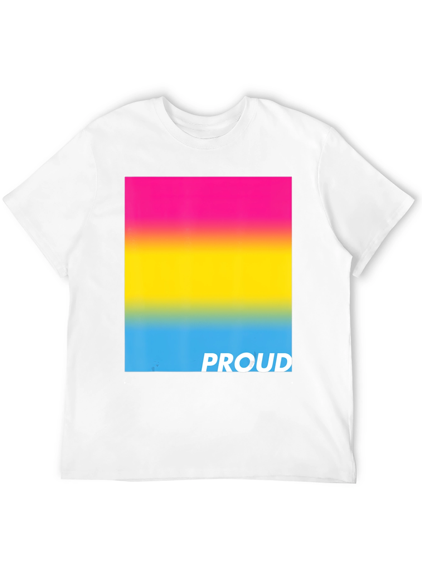 Pansexual Pride T-Shirt - Black Cotton Blend Tee