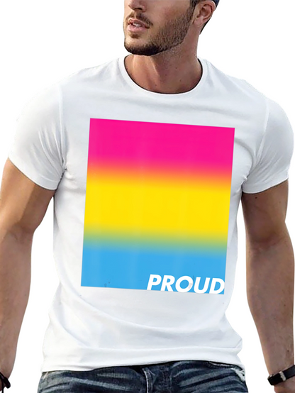 Pansexual Pride T-Shirt - Black Cotton Blend Tee