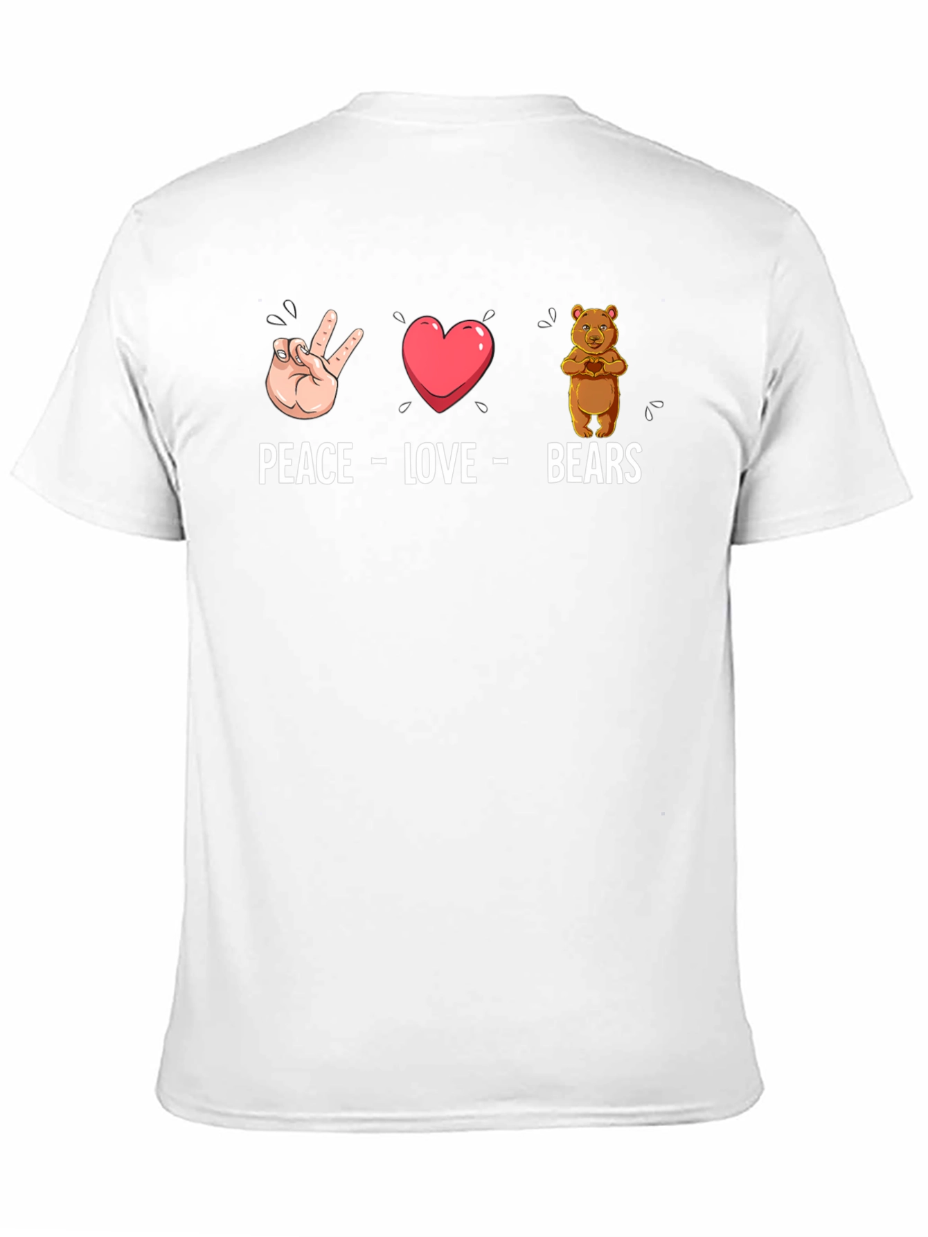 Peace Love Bears Graphic T-Shirt