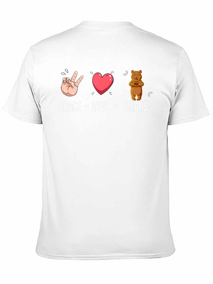 Peace Love Bears Graphic T-Shirt