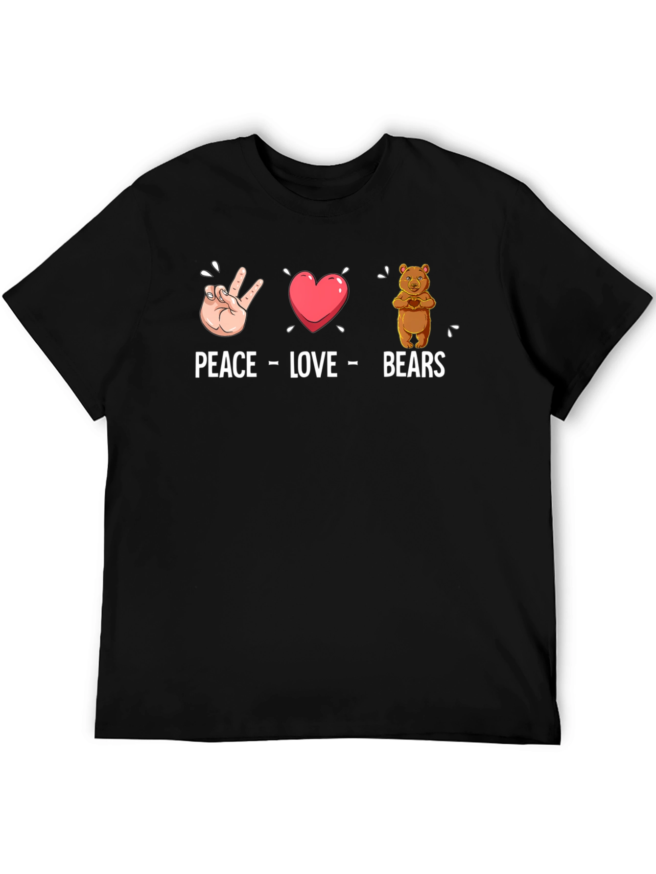 Peace Love Bears Graphic T-Shirt