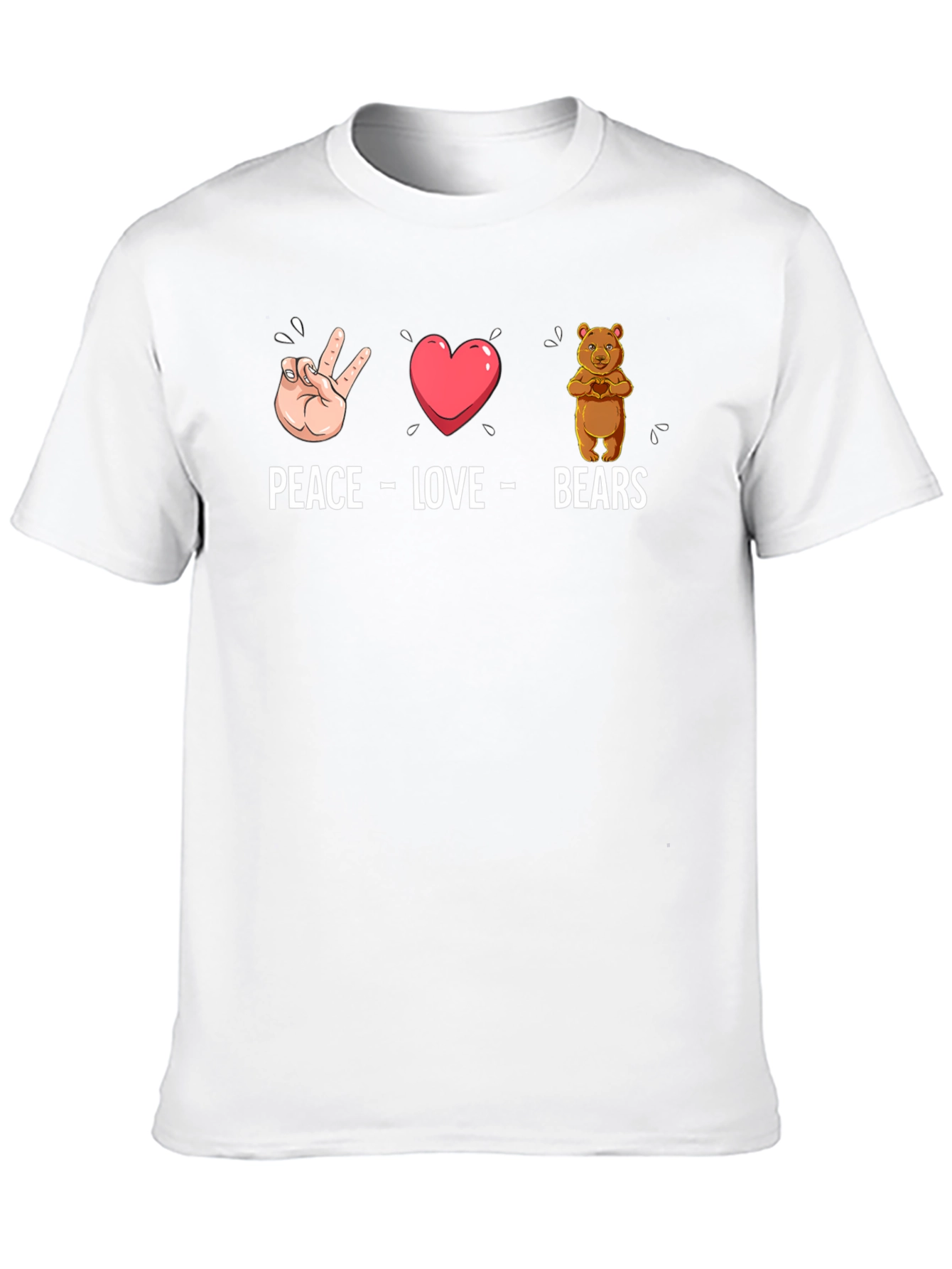 Peace Love Bears Graphic T-Shirt
