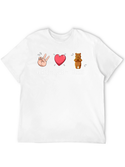 Peace Love Bears Graphic T-Shirt