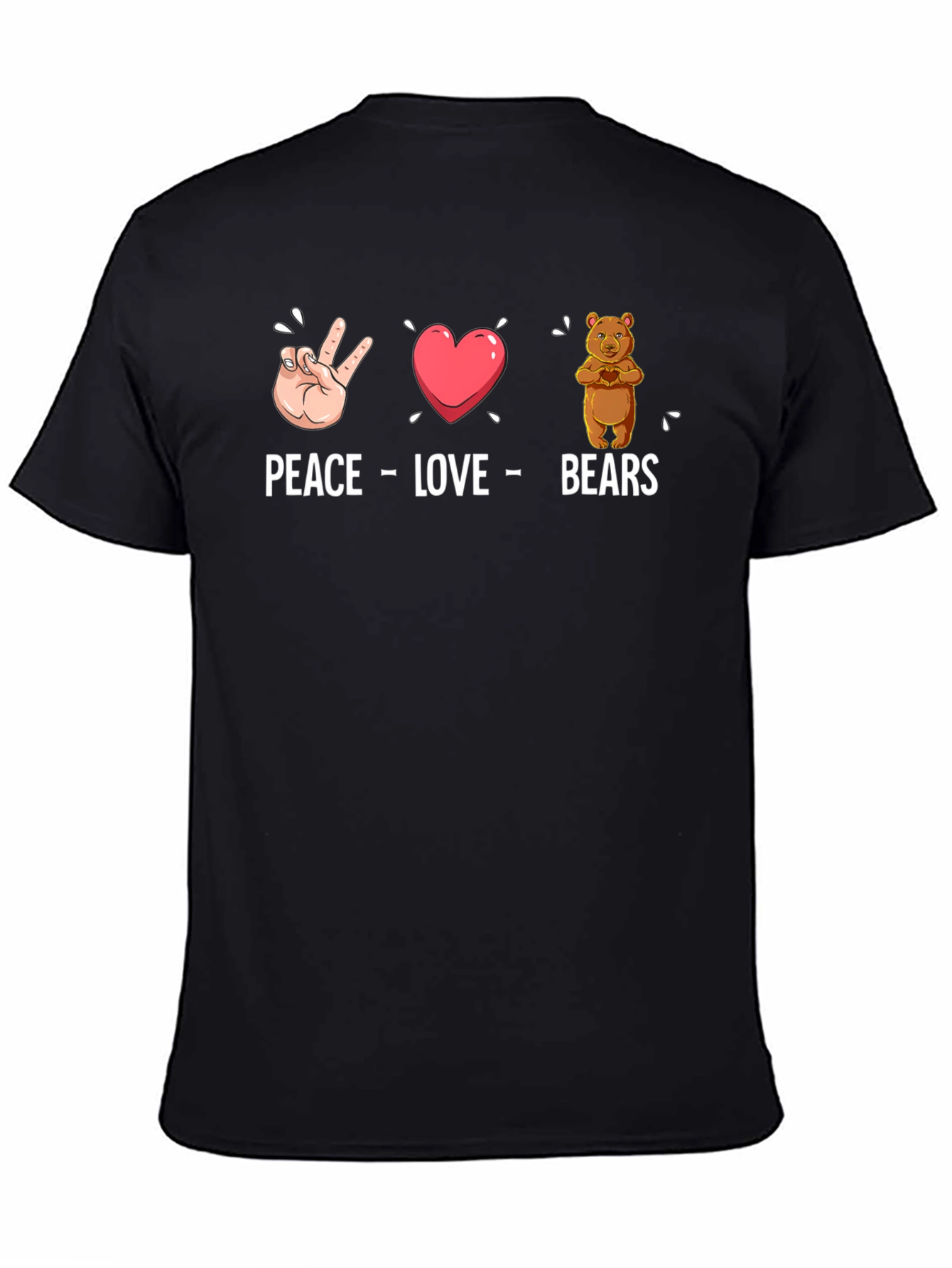 Peace Love Bears Graphic T-Shirt