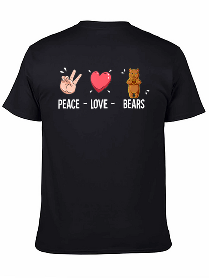 Peace Love Bears Graphic T-Shirt