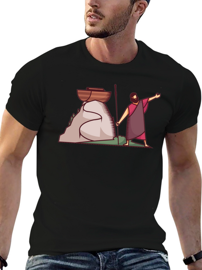 Moses Black Graphic Tee