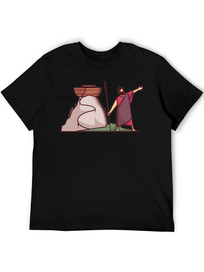 Moses Black Graphic Tee