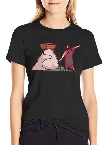 Moses Black Graphic Tee