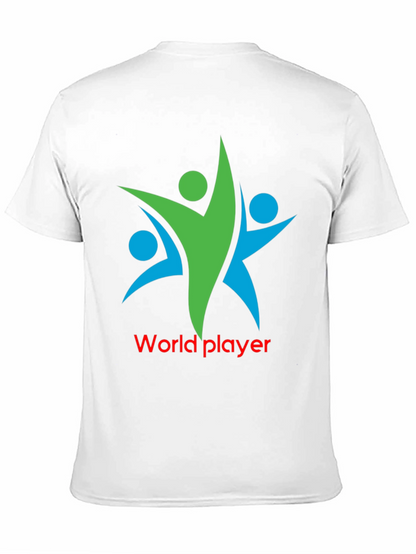 World Player Graphic Tee - Black Cotton Blend